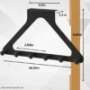 Heavy Duty Over The Door Hook Rack – Clothes