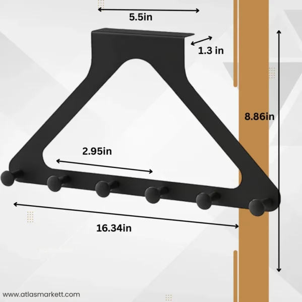 Heavy Duty Over The Door Hook Rack – Clothes
