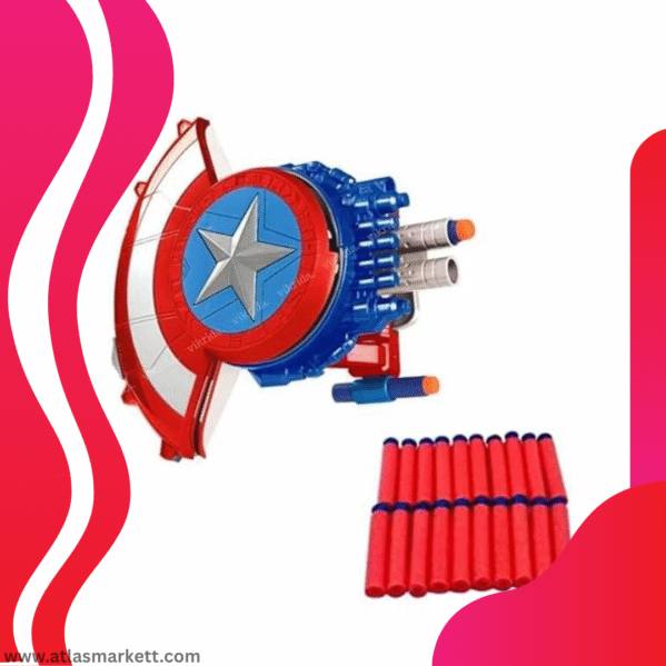 Kids Soft Bullet Blaster Gun with Shield 40 Foam Bullets toy set for kids indoor outdoor play