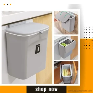 Kitchen Compost Bin 2.4 Gallon Odorless Hanging Mountable Indoor on kitchen door