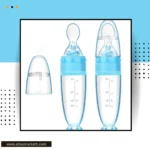 Mess-Free Baby Feeding 2 Silicone Spoons with Stand for infants 0-24 months