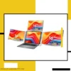 Multi-screen laptop setup with 16 FHD portable triple monitor extender