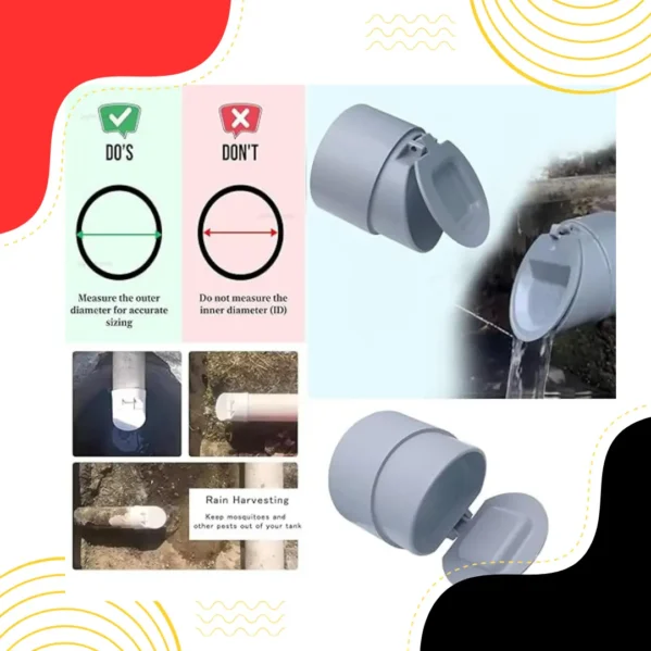 PVC Drain Valve Anti-Rat Cockroach & Snake Strainer high-quality corrosion resistant PVC material