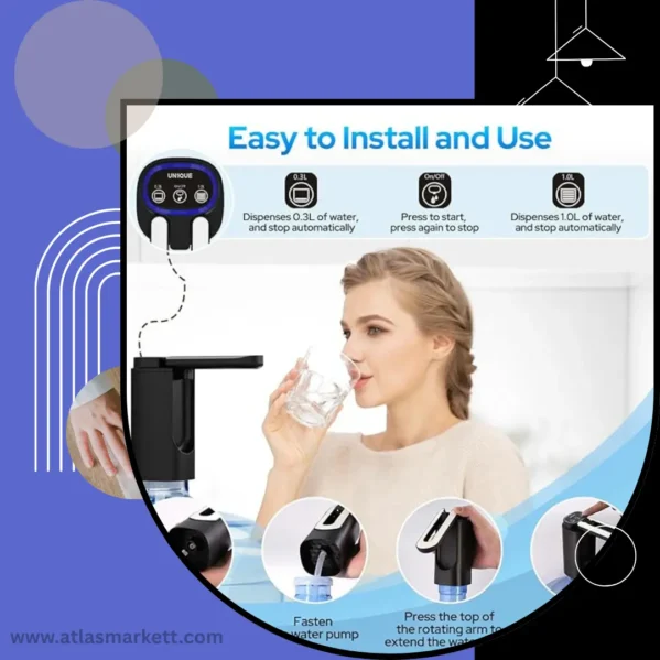 Portable Water Pump for 20L Bottle Rechargeable WD03 – Lightweight and Portable Design