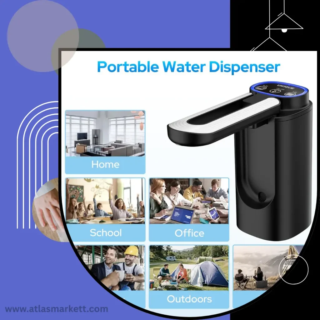 Portable Water Pump for 20L Bottle Rechargeable WD03 – Wireless Water Dispenser for Office