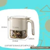 Reusable Glass Spice Jar Farmhouse Kitchen Storage Organizer – Airtight Silicone Ring Keeping Spices Fresh