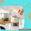 Reusable Glass Spice Jar Farmhouse Kitchen Storage Organizer – Storing Sugar, Salt, and Pepper