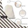 Reusable Nut Milk & Cheese Cloth Bag Unbleached 3-Pack eco-friendly cotton muslin strainer for nut milk and coffee