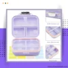 Travel Pill Organizer with Labels 7-Day Compact & Portable Case moisture-proof