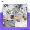 Travel Pill Organizer with Labels 7-Day Compact & Portable Case pocket-friendly design placed beside wallet and keys