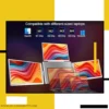 Triple Laptop Screen Extender 16" showing adjustable stand and multi-screen setup