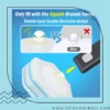 Wall-Mounted Disposable Toilet Brush with 16 Refills cleaning toilet bowl efficiently