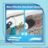 Wall-Mounted Disposable Toilet Brush with 16 Refills close-up of adhesive wall mount