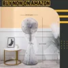 Washable Fan Cover Waterproof Dustproof Standing Fan Protector easy to clean and reusable