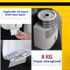 Waterproof Toilet Roll Holder with Cover & Storage Box used as multifold paper dispenser