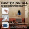 Wall mounted phone holder set with strong adhesive backing for easy installation