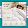 All season Queen comforter with lightweight design for year-round sleeping comfort