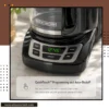 Black programmable coffee maker with digital display and Vortex Brewing Technology