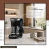 Compact 12-cup drip coffee maker designed for everyday home and office use