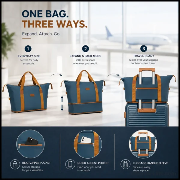 Durable hardshell luggage collection with matching travel bags