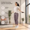 Adjustable jump rope used for home cardio and full body exercise workout