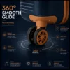 Lightweight ABS luggage set with smooth 360-degree spinner wheels