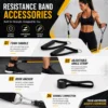 Resistance band foam handles with non-slip grip for home workout exercises