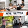 Resistance band door anchor for anchored pulling and full-body home workouts