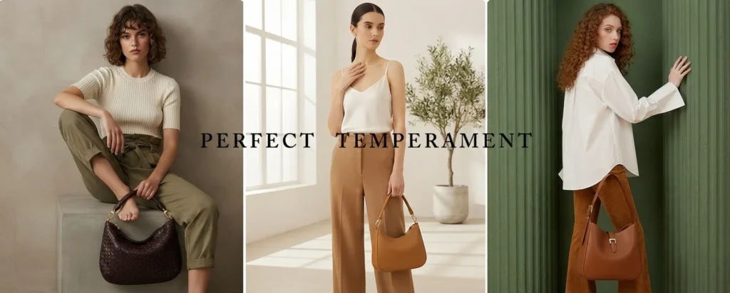 Retro style underarm purse for women suitable for casual outings and shopping