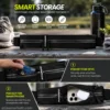Running belt with separate compartments for smartphone, keys, cards, cash, and small essentials