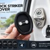 Silicone car door lock protector helping cushion latch impact and reduce noise