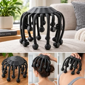 Electric scalp massager with 20 vibration points for head relaxation