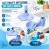 Elevated cat water bowl with detachable spill-proof design