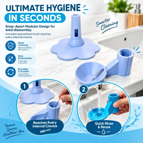 Elevated cat water bowl with detachable spill-proof design