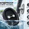 Silicone car door latch cover helping keep rain and snow away from the door lock area