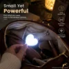 Compact heart-shaped LED light for handbags