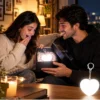 Heart-shaped handbag light with a compact portable design